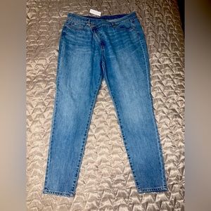 New York & Company Cross Waist Jeans